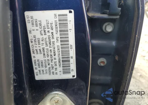 2007 Honda Accord Lx from USA, damaged, VIN 1HGCM56477A123633